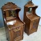 2 meubles à charbon formant chevet