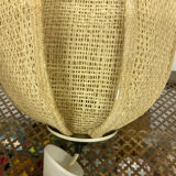 Rattan flower pendant lamp