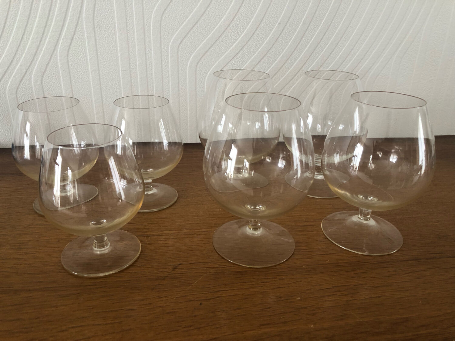 Crystal cognac glass set