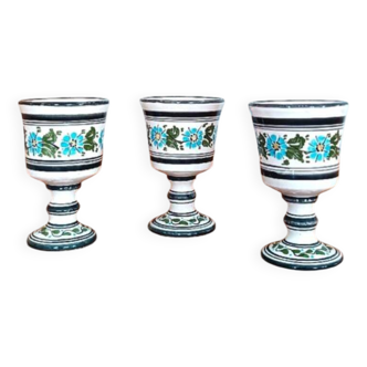 3 vintage handmade cups Cyprus