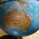 World map lamp