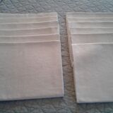 12 towels damask fabric Lin /Soie .decors foliage and coat of arms
