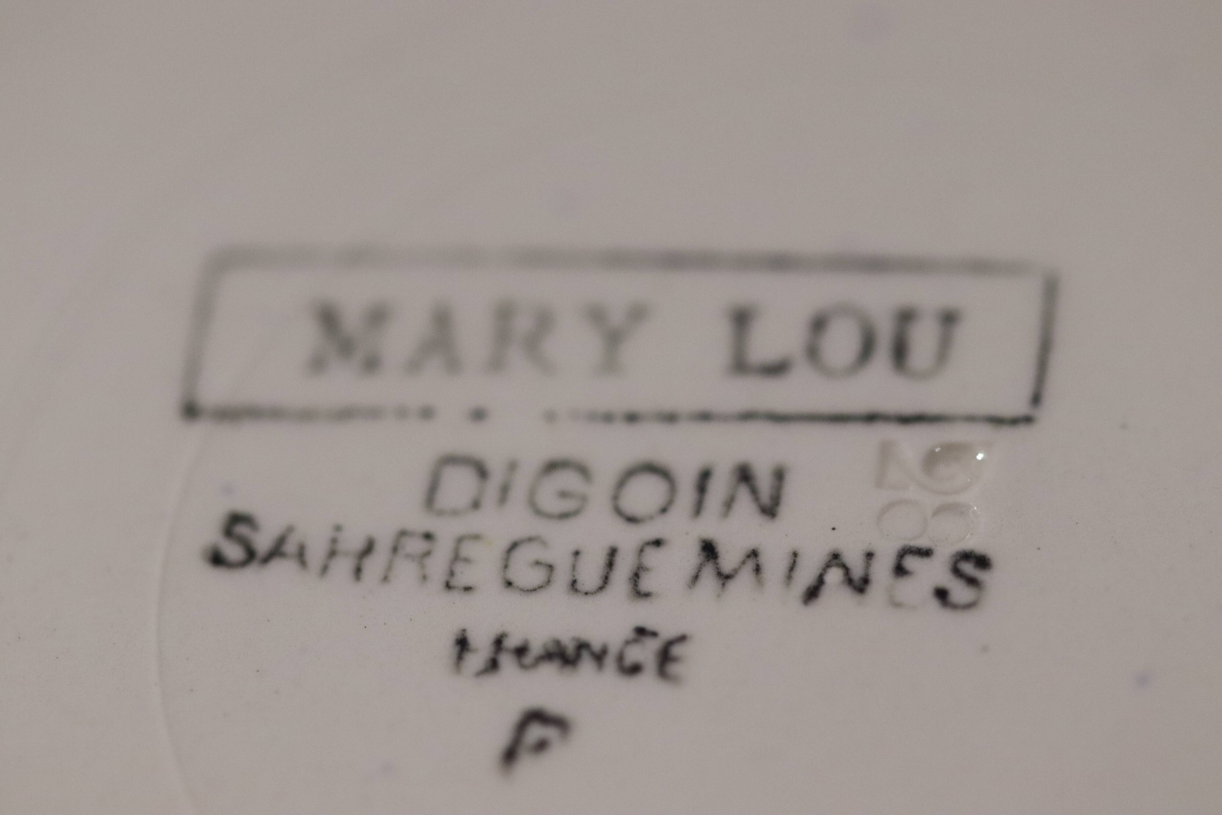 Plates Sarreguemines Digoin and Badonviller