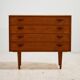 Four-drawer chest of drawers by Kai Kristiansen for Feldballes Møbler