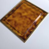 Lucite and gold metal tray by Christian Dior