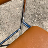 Chair skaï chrome brown