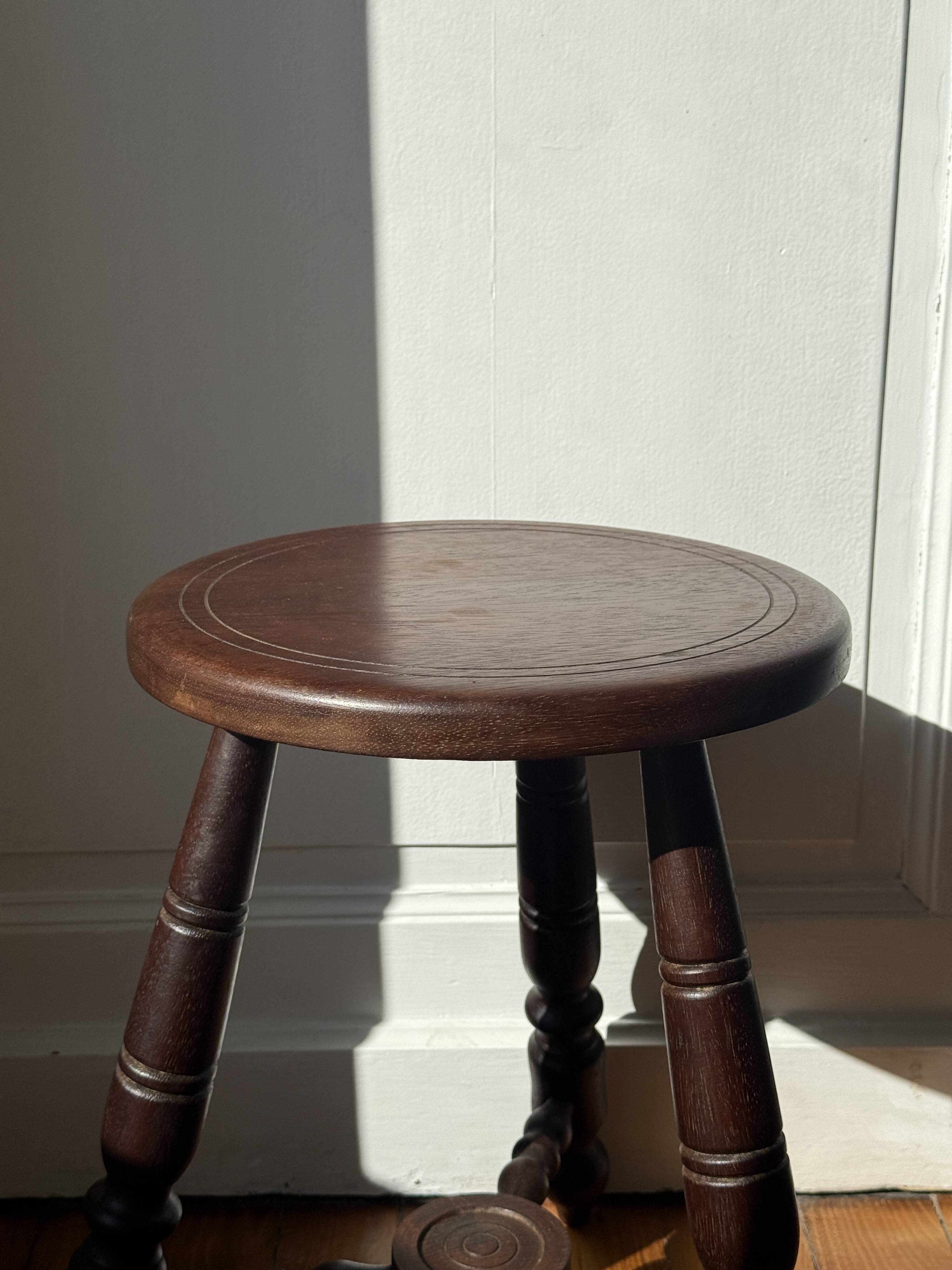 The rustic stool