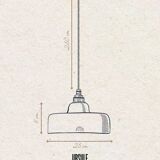 URSULE - White terracotta - Pendant light