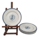 6 flat plates from Lunéville ironstone.