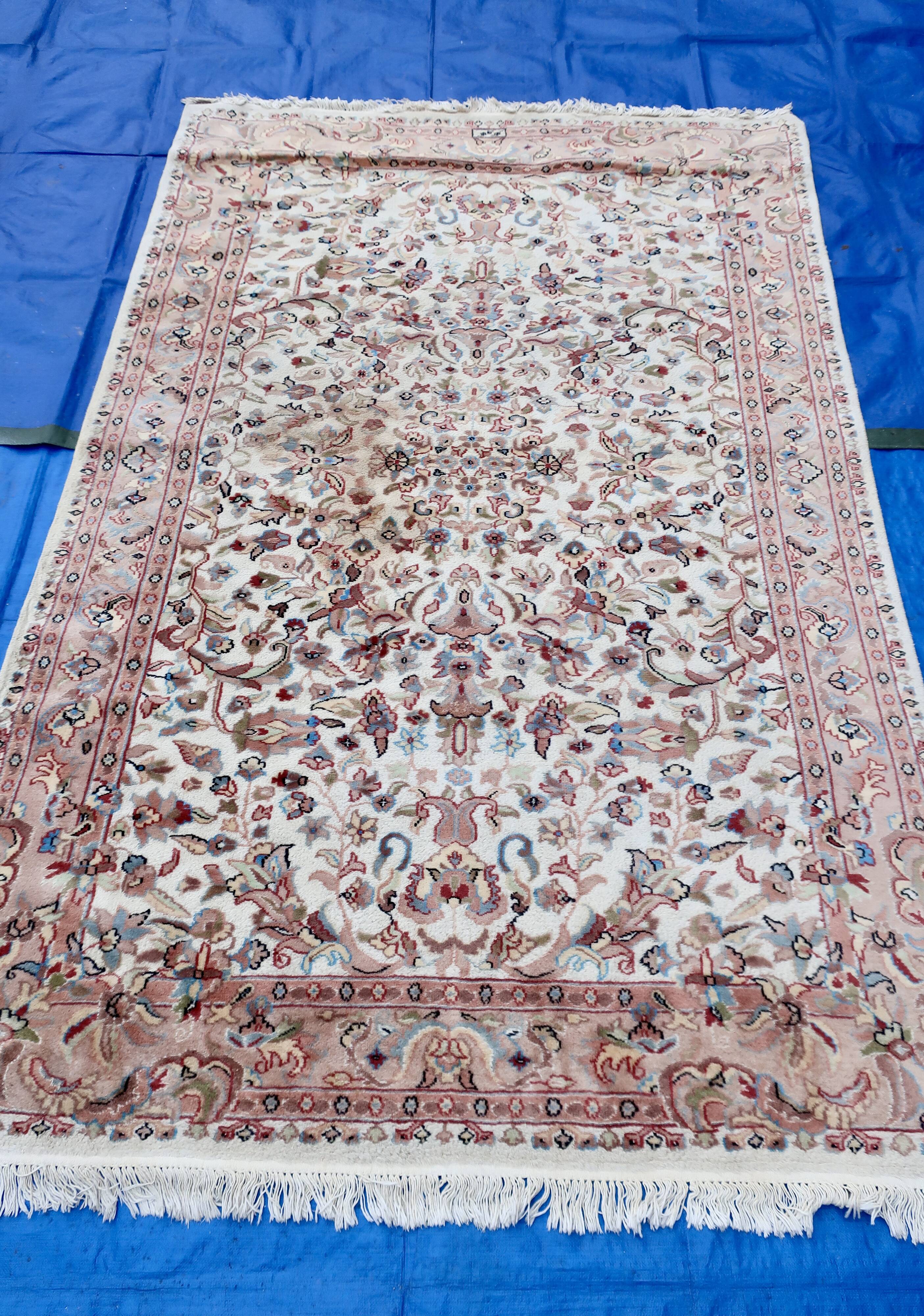 Punjab rug, India, 20th century, wool and silk, 245 x 160 cm