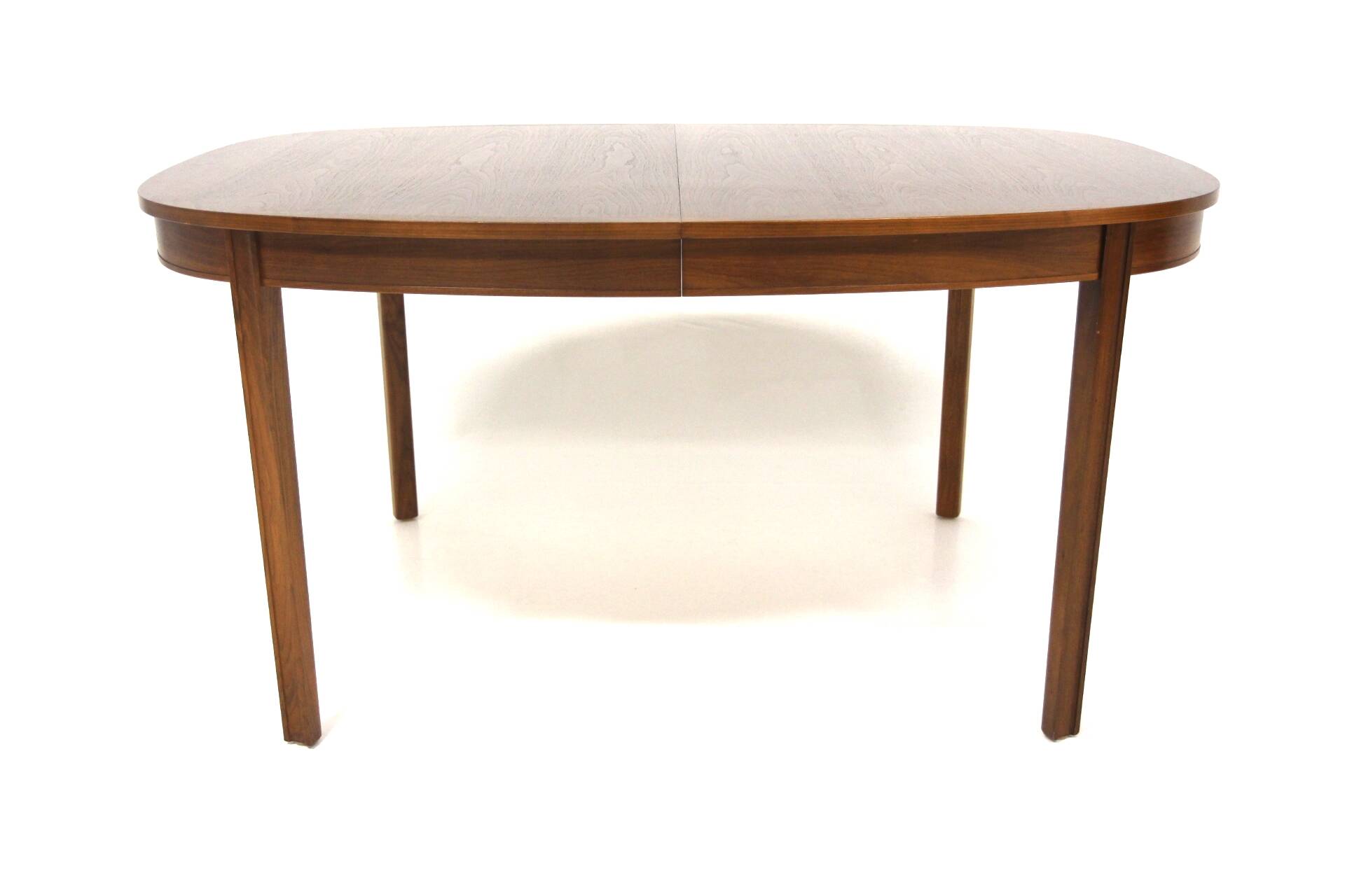Scandinavian walnut dining table, Sweden, 1960s
