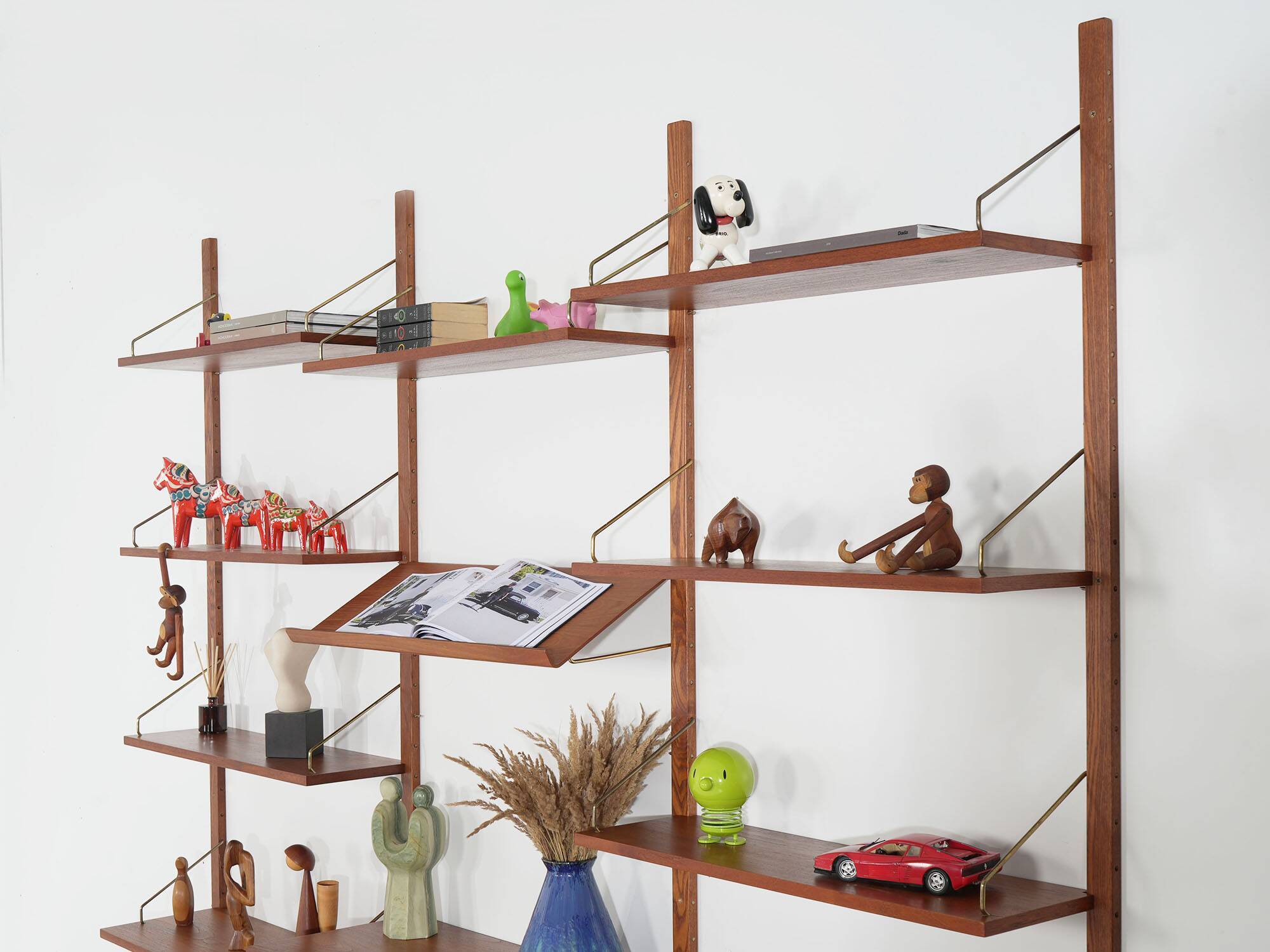 Cado Modular Shelving, Poul Cadovius, Teak Veneer, Danish, 1970s