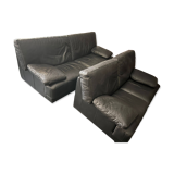 Leather sofa set