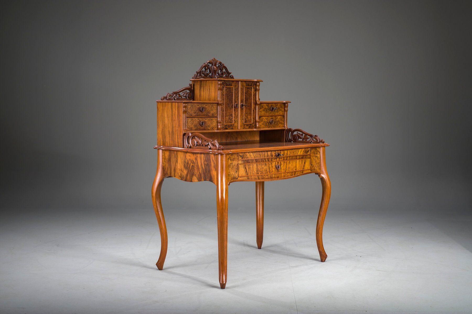 Louis Philippe walnut secretary desk
