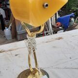 Desk lamp opaline orange-yellow