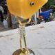 Desk lamp opaline orange-yellow