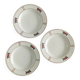 Lot de 3 assiettes creuses Salins, nénuphar