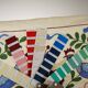 Vintage Turkish rug hand-knotted 44x95 cm