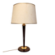 Art Deco table lamp "Mazda" – Faux wood & brass – 1930s