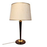 Lampe de table Art Déco "Mazda" – Faux bois & laiton – Années 1930