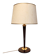 Art Deco table lamp "Mazda" – Faux wood & brass – 1930s