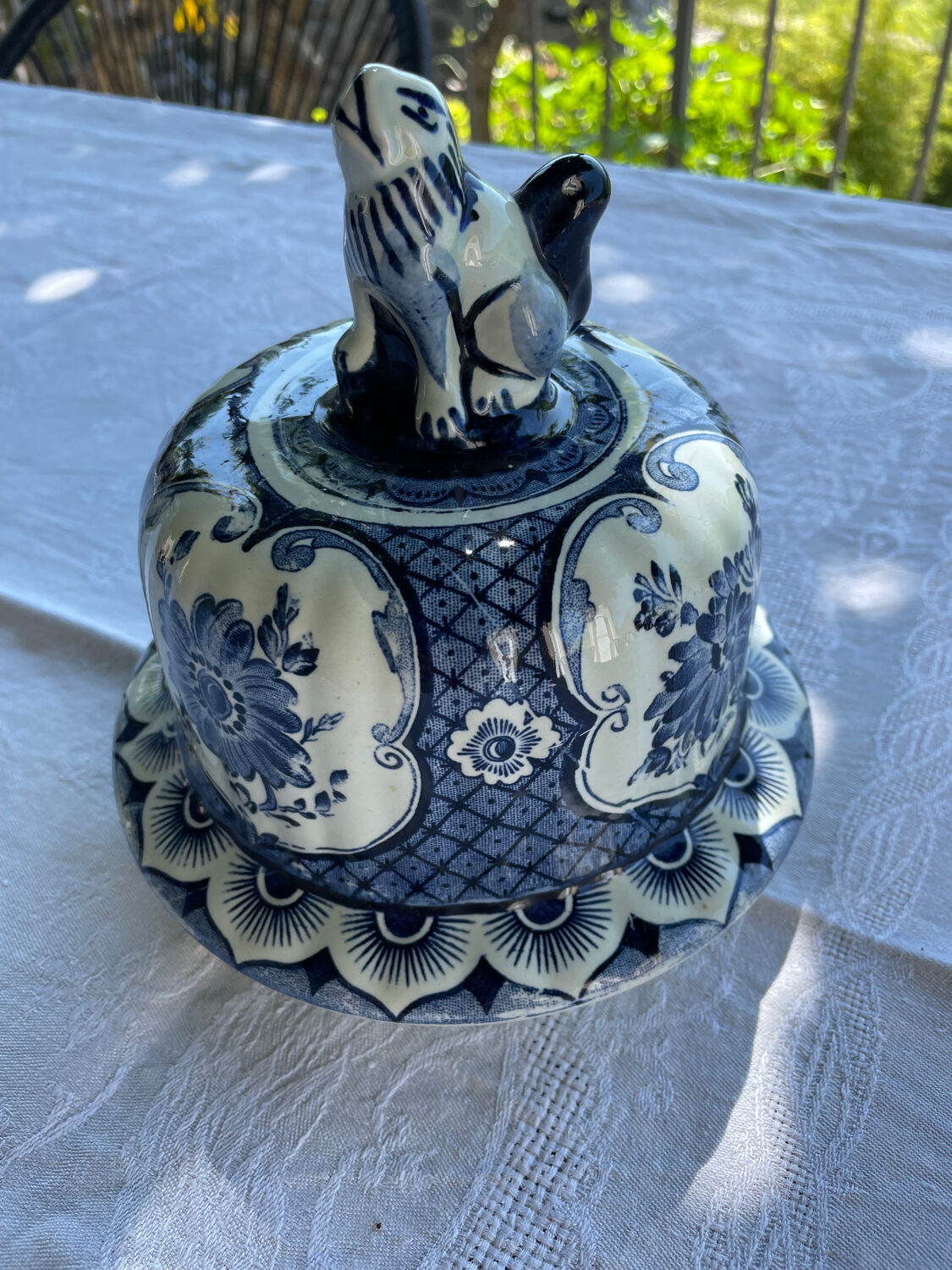 Delftware vase by Boch Royal Sphinx