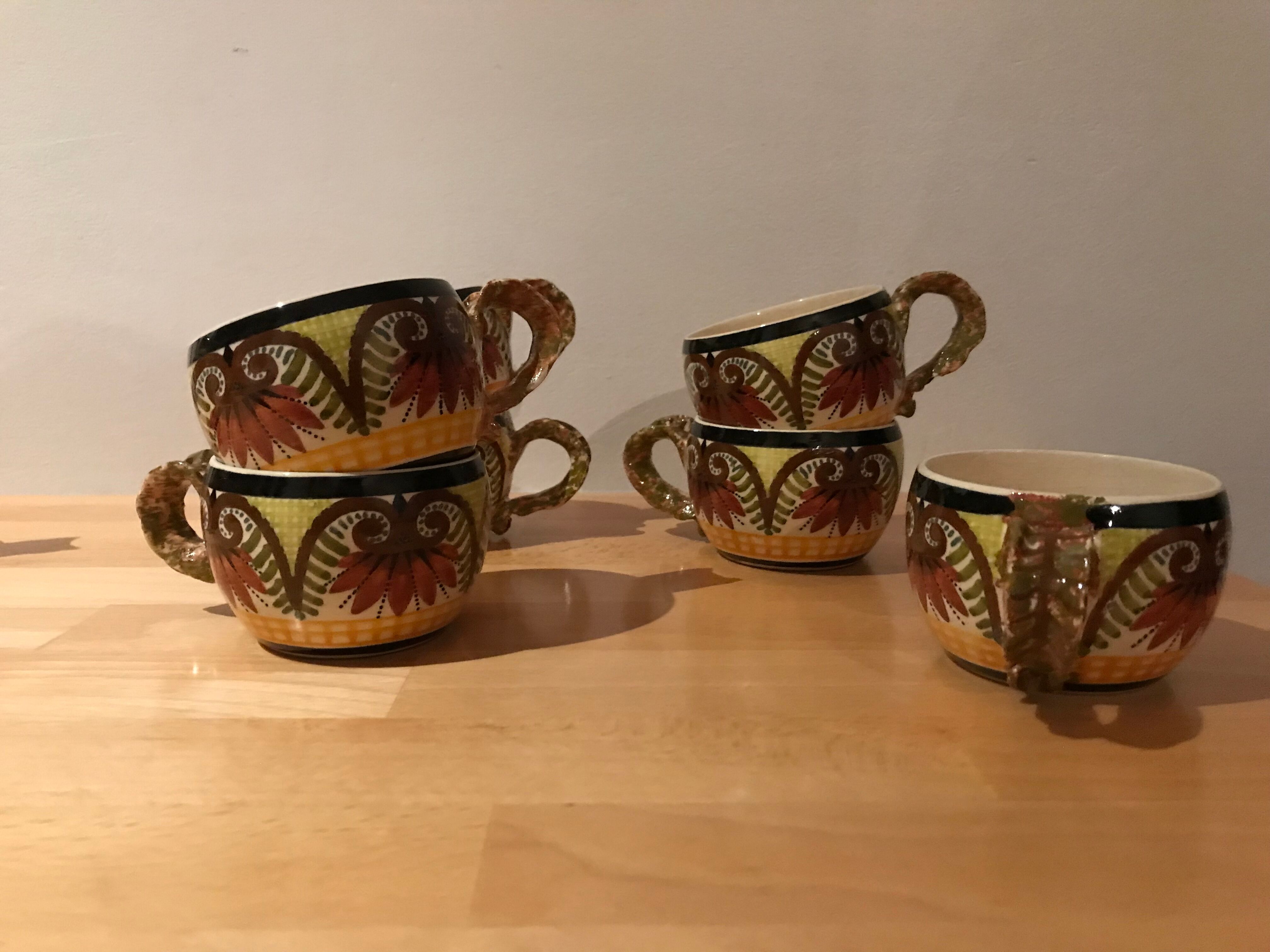 Tea set Quimper Paul Fouillen