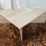 Travertine coffee table