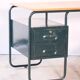 Desk with bauhaus style tubular steel chair