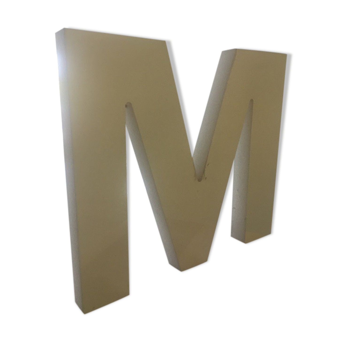Bright letter M