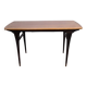 Vintage Scandinavian coffee table in teak and brass – 1960s