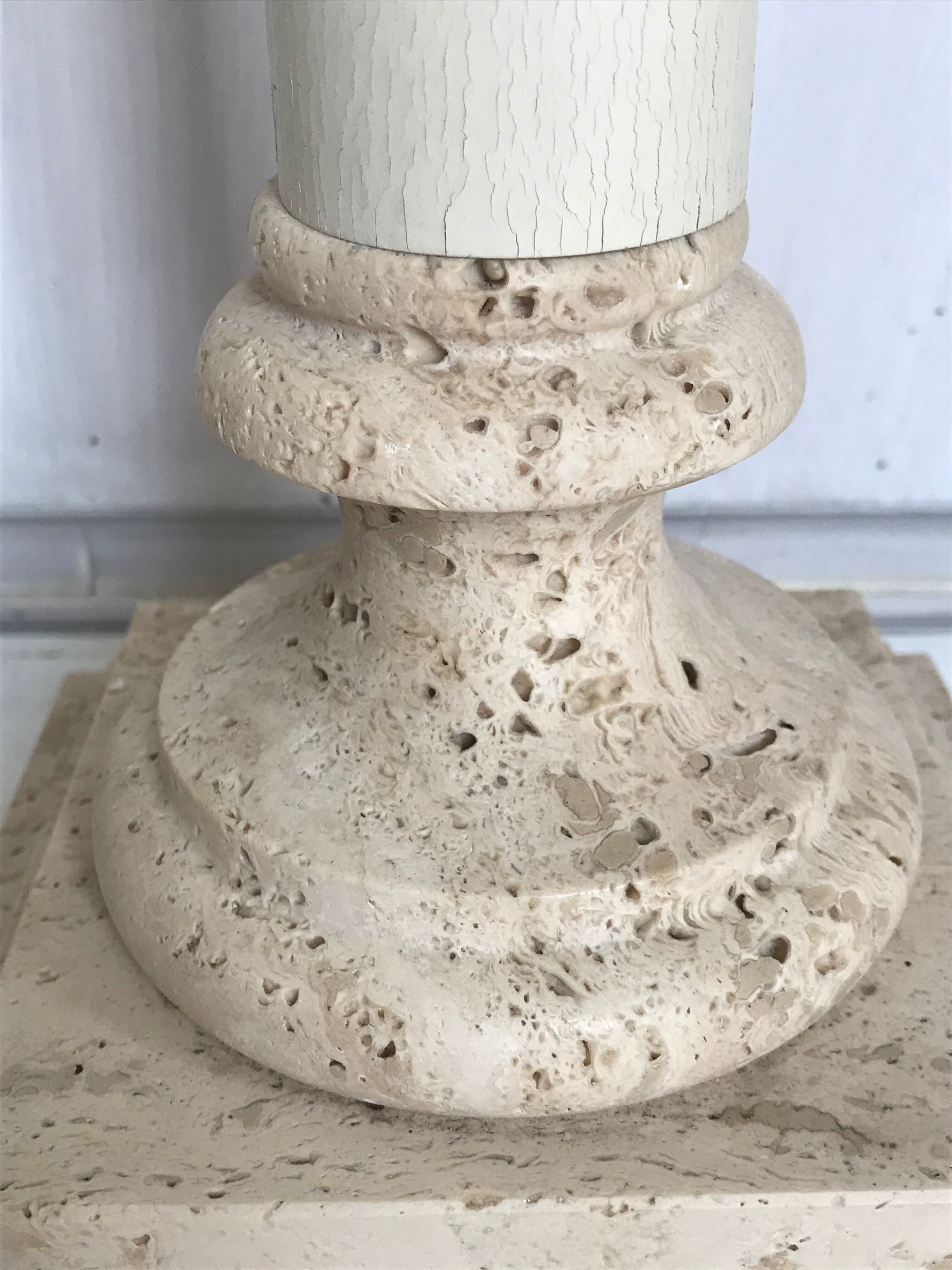 Stone lamp the Vintage Dolphin 55cm