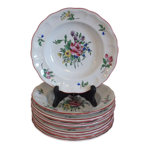 lot de 10 assiettes creuses