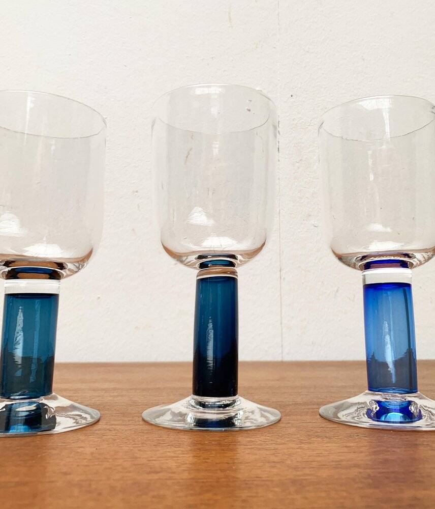 German wine glasses by Regina Kaufmann for Glashagen Hütte, set of 6.