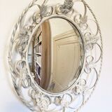 Miroir convexe en fer forgé, Angleterre années 1950