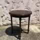 Dark turned wood side table