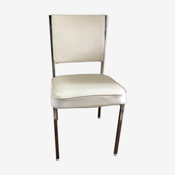 Chaise boston skai blanc