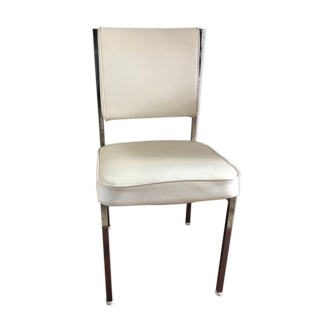 Chaise boston skai blanc