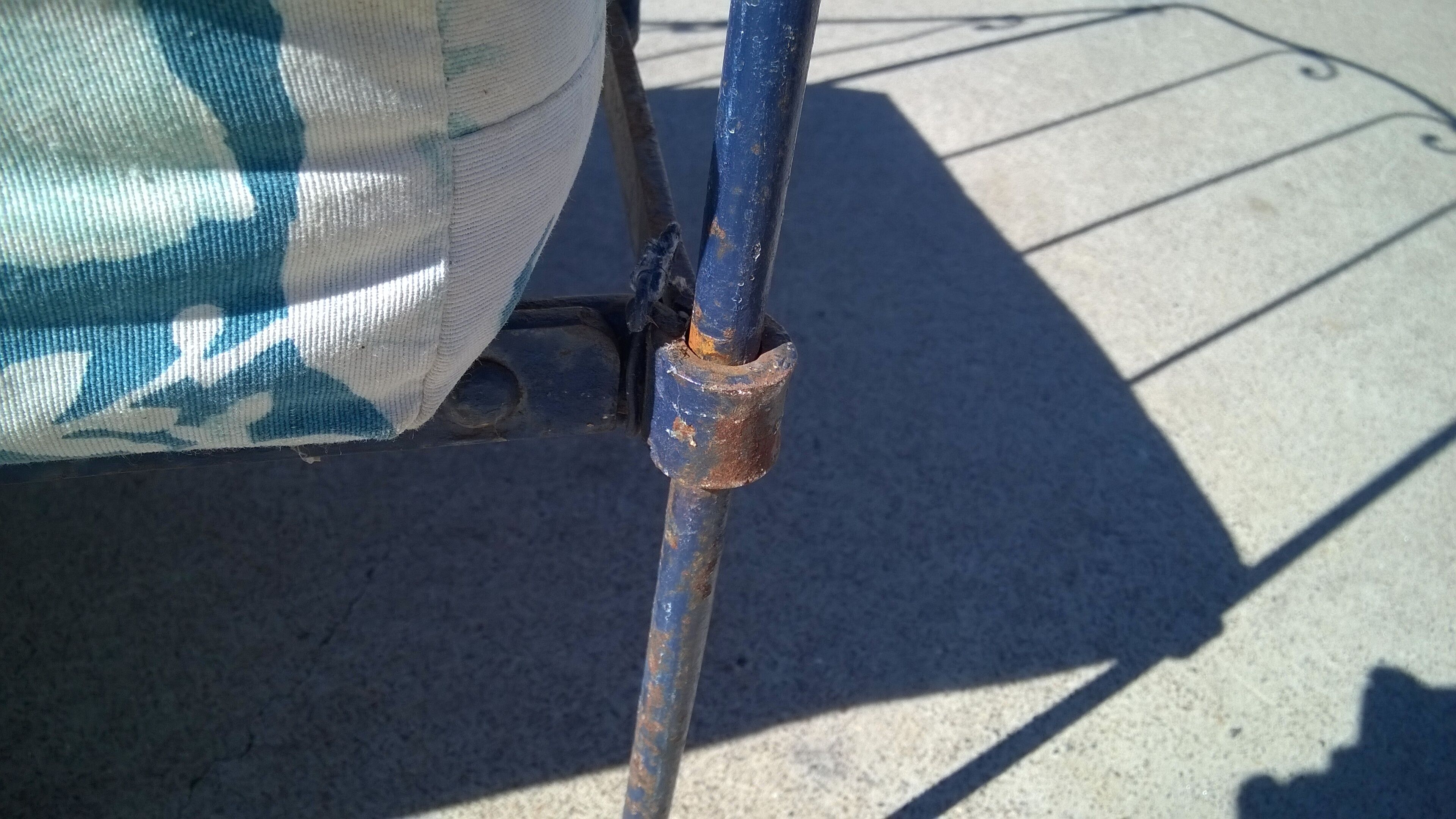 Napoleon III wrought iron folding bed