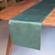 Chemin de table en soie jade doré vert karakusa