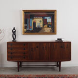 Painting „The Village House's Interior”, Scandinavian design, 1970s