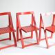 Vintage wooden folding chairs 1960s