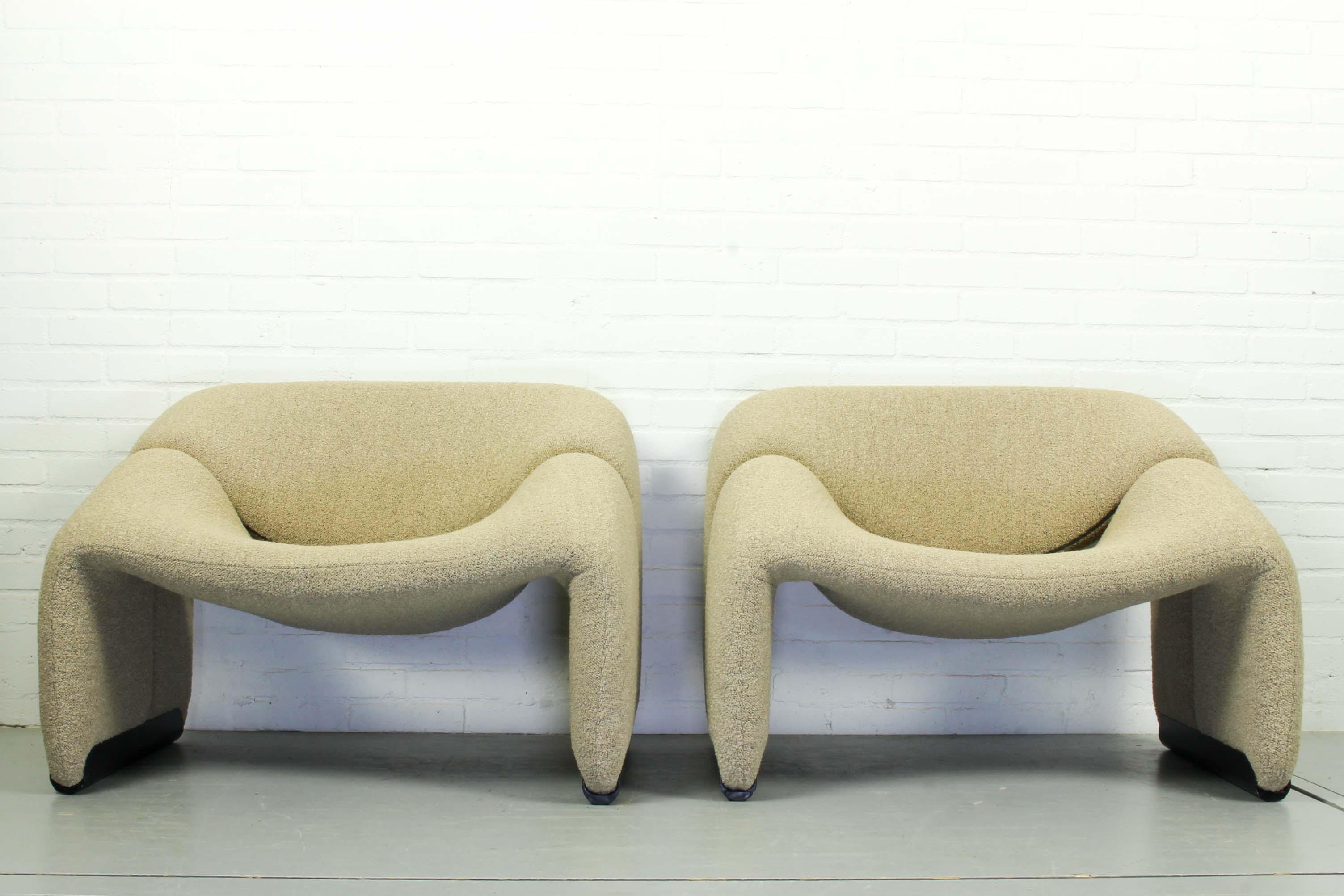 Pierre Paulin pair of F598 Groovy lounge chairs for Artifort, The Netherlands