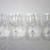 4 aperitif glasses in Sèvres crystal, Choiseul model