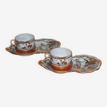Duo of Japanese porcelain cups