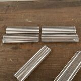 Vintage knife holders of 6, in glass