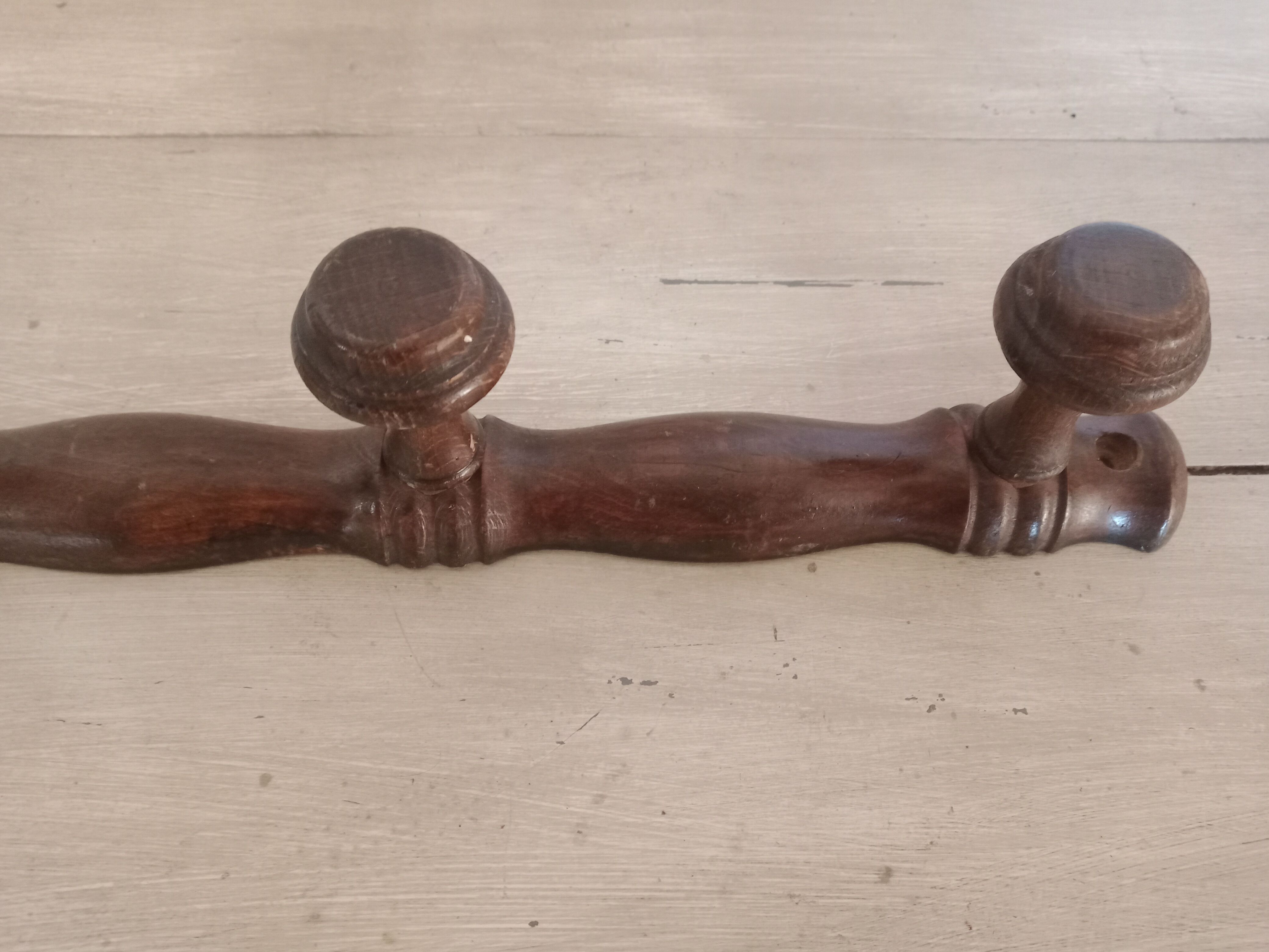 Wooden wall hook