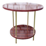 Formica and brass coffee table