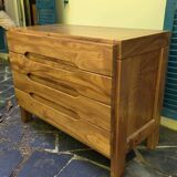 Vintage chest of drawers in solid elm by Maison Regain