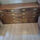 English marine chest of drawers